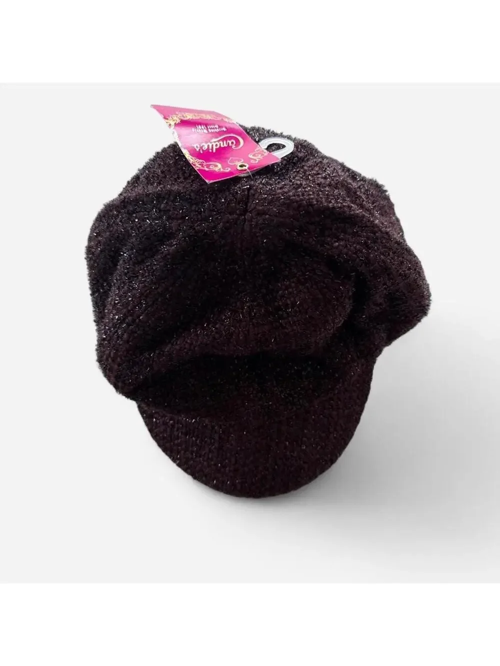 Candies Vintage y2k Brown Sparkly Bakers Boy Hat, NWT